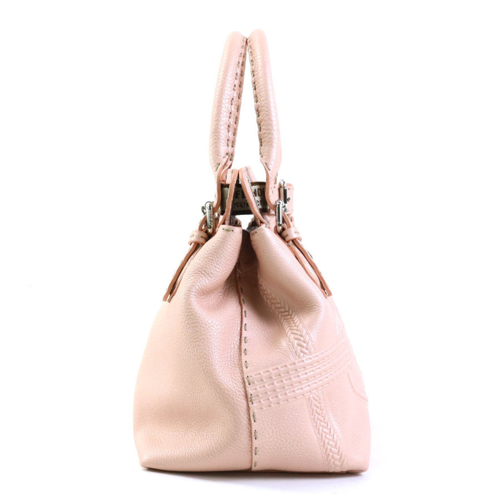 Fendi Pink Selleria Handbag Leather